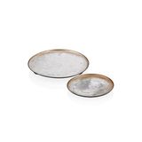 setabianca Seta Volcano 2Li Metal Dekor Tabak 33 * 33 Cm - 42 * 42 Cm