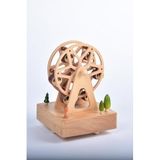 setabianca Seta Wooden Games Dönme Dolap Muzik Kutusu 10 * 10 * 17 Cm