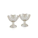 SETABIANCA STCV-263-B Crystal Bronz Mini Ayaklı Köşeli 2'li Kase, 12x12cm