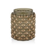 SETABIANCA STCV-412 Vetro Gold Eskitmeli Gri Vazo Büyük, 12x16cm