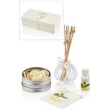 SETABIANCA STCX-113-VN Aroma Diffuser Set Metal Mum Tütsü Vanilla, 25x13x8cm
