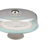 SETABIANCA STLT-206 Ayaklı Pasta Tabaği Vintage Pink 30cm