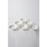 SETABIANCA STRG-80-G Bone China Kase Set Gül Gümüş, 6lı