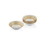 SETABIANCA STRG-81-A Bone China Kase 6 Li Set Helezon Altın