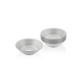 SETABIANCA STRG-81-G Bone China Kase 6 Li Set Helezon Gümüş