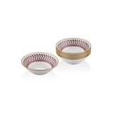 SETABIANCA STRG-81-M Bone China Kase 6 Li Set Helezon Mor, 13x4cm