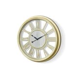 SETABIANCA Time Duvar Saati Siyah Beyaz Roma Rakamli 42 cm