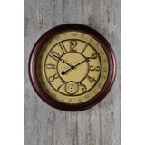SETABIANCA Time Kabartmali Bordo Kenarli Duvar Saati 40 cm