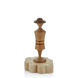 setabianca Traverten Tabanlı Mini Adam Biblo 19cm