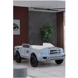 Setay 100x190 cm Gri Mobilya Arabalı Pickup Ledli Arabalı Yatak