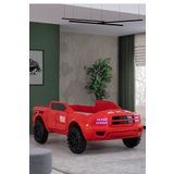 Setay 100x190 Kırmızı Mobilya Arabalı Pickup Ledli Arabalı Yatak