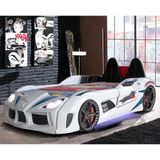 Setay Audi Kapıları Açılabilen Full Ledli Koltuklu Arabalı Yatak, Beyaz - 90 x 190 cm