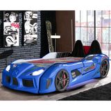 Setay Audi Kapıları Açılabilen Full Ledli Koltuklu Arabalı Yatak, Mavi - 90 x 190 cm