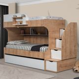 Setay Aura Yavrulu Ranza Modern Tasarım Suntalam Malzemeden 90 x 200 cm Ceviz - Beyaz Renk