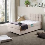 Setay Berlin Krem 120x200 cm İkili Set Tek Kişilik Baza Başlık