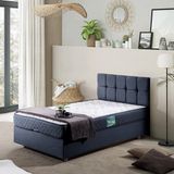 Setay Berlin Lacivert 90x190 cm İkili Set Tek Kişilik Baza Başlık