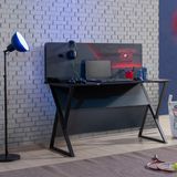 Setay Bilgisayar Masası, Gamer Oyuncu Odası Ledli Çalışma Masası - 140 x 120 x 60 - Antrasit