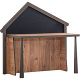 Setay Çalışma Masası Garden Montessori Çocuk Odası Garden Yazı Tahtalı Çalışma Masası - 144 x 130 x 61 cm - Ceviz