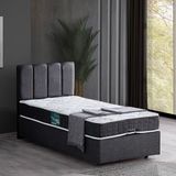 Setay Defne Antrasit 90x190 cm İkili Set Tek Kişilik Baza Başlık