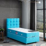 Setay Duke Turkuaz 90x200 cm İkili Set Tek Kişilik Baza Başlık