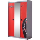 Setay Formula 3 Kapaklı Arabalı Yatak Uyumlu Kırmızı Gardırop