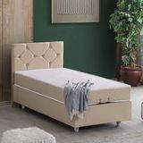 Setay Glamis İkili Set Tek Kişilik Baza Başlık - Bej - 90 x 200 cm