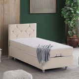 Setay Glamis İkili Set Tek Kişilik Baza Başlık - Krem - 120 x 200 cm