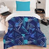 Setay Grand Genç Odası Takımı Uyumlu Dijital Baskılı Nevresim Takımı - 160 x 220 cm - Mavi