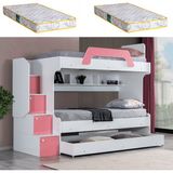 Setay İnci Yavrulu Ranza Pembe 2 Adet Comfort Yatak - 90 x 190 cm