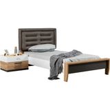 Setay Karyola, Relax Genç Odası Başlıklı Karyola - 100 x 200 cm - Antrasit