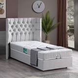 Setay Matilda İkili Set Tek Kişilik Baza Başlık - Açık Gri - 90 x 200 cm