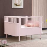 Setay Mdf Beşik, 90X130 Trend Büyüyen Beşik, Trend 90X190 Karyola, Pembe - 90 x 130 cm