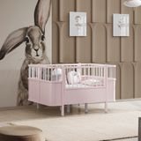 Setay Mdf Beşik Siesta Büyüyen Beşik 90x130, Karyola 90x190 - 90 x 190 cm - Pembe