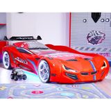 Setay Mercedes Full Ledli Arabalı Yatak, Kırmızı - 90 x 190 cm