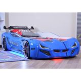 Setay Mercedes Full Ledli Arabalı Yatak, Mavi - 90 x 190 cm