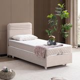 Setay Mila Ikili Set, Mila Tek Kişilik Baza Başlık Seti - Krem - 120 x 200 cm
