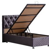 Setay Mobilya 100x200 cm Antrasit Gri Vita New Baza ve Başlık Seti