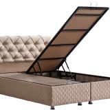 Setay Mobilya 100x200 cm Bej Vita Baza ve Başlık Seti