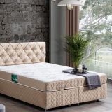 Setay Mobilya 100x200 cm Bej Vita New Baza Başlık ve Comfort Yatak Seti