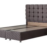 Setay Mobilya 100x200 cm Duke New Antrasit Gri Baza ve Başlık Seti
