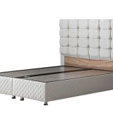 Setay Mobilya 100x200 cm Duke New Krem Baza ve Başlık Seti