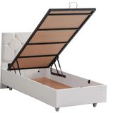 Setay Mobilya 100x200 cm Glamis Beyaz Baza ve Başlık Seti