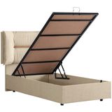 Setay Mobilya 100x200 cm Lizbon Krem Baza ve Başlık Seti