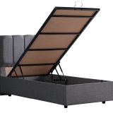 Setay Mobilya 120x200 cm Gabba Gri Baza ve Başlık Seti