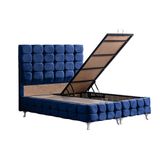 Setay Mobilya 120X200 Lacivert Duke Lux New Baza Başlık ve Deluxe Yatak Seti