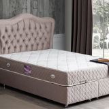 Setay Mobilya 140x190 cm Açık Kahverengi Camelli New Baza Başlık ve Yatak Seti
