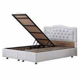 Setay Mobilya 140x190 cm Beyaz Şah Baza ve Başlık Seti