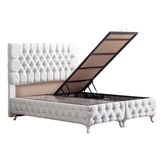 Setay Mobilya 150x200 cm Krem Roma Baza ve Başlık Seti
