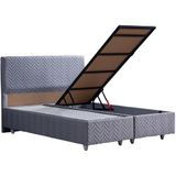 Setay Mobilya 160x200 cm Kristal Gri Baza ve Başlık Seti