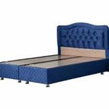 Setay Mobilya 180x200 cm Lacivert Şah New Baza ve Başlık Seti